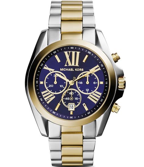 michael kors 2 tone watches|michael kors runway chronograph watch.